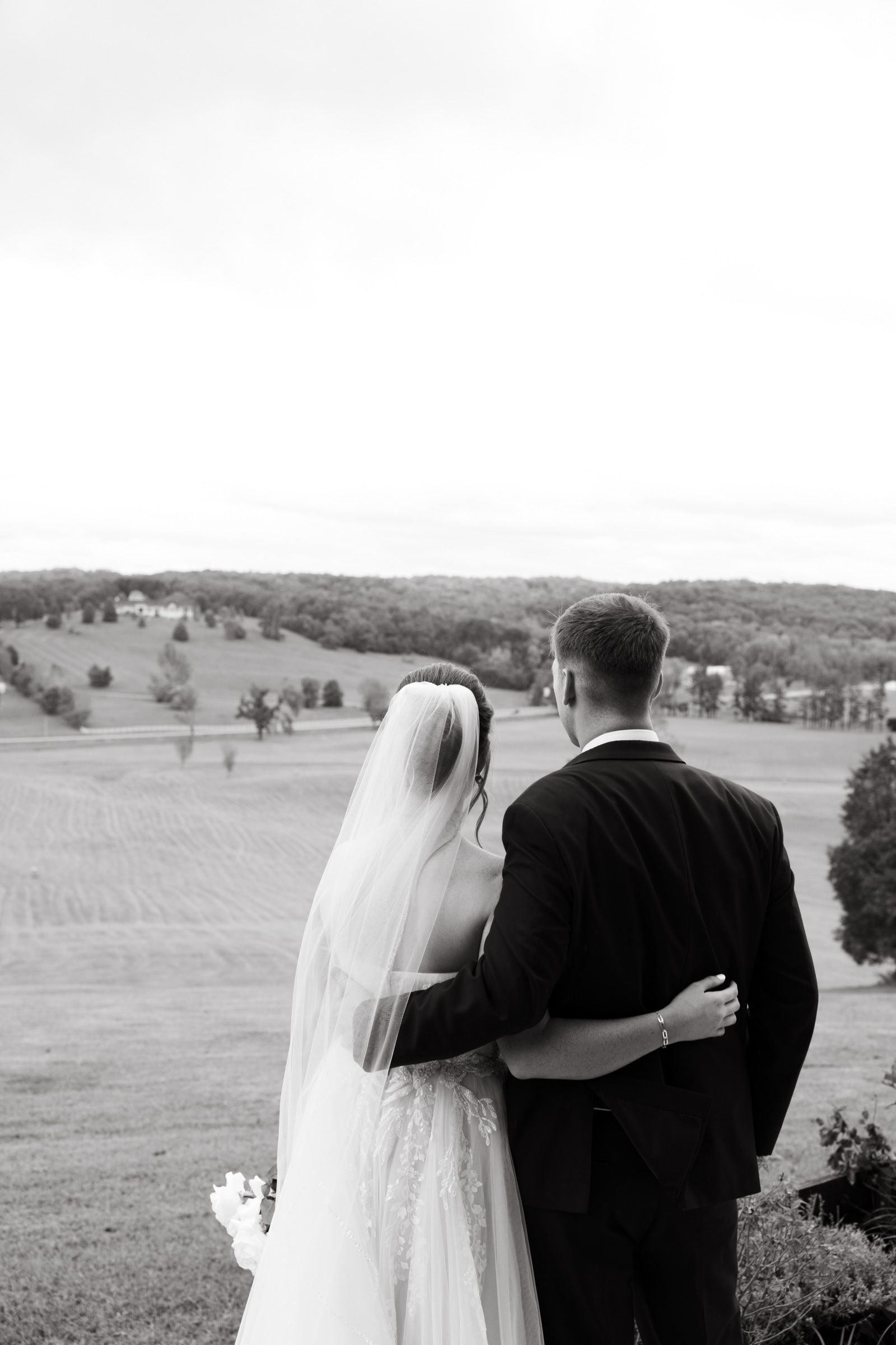 couple looking out into the countryside